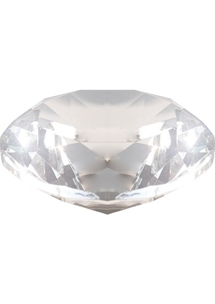 80MM K9 Kristal Elmas Kağıt Ağırlığı Dekoratif Gökkuşağı Yapımcısı Prizma Cam Elmaslar Düğün Odası Masaüstü Süsleri A (Yurt Dışından)