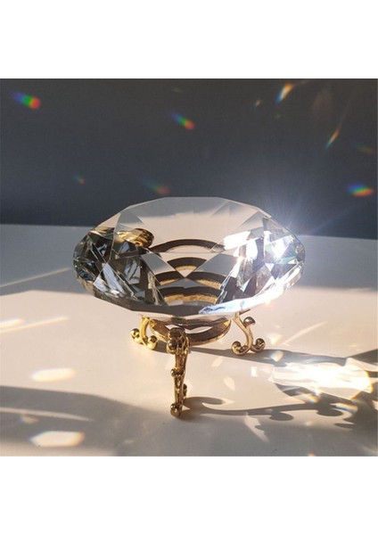 80MM K9 Kristal Elmas Kağıt Ağırlığı Dekoratif Gökkuşağı Yapımcısı Prizma Cam Elmaslar Düğün Odası Masaüstü Süsleri A (Yurt Dışından) fiyatları