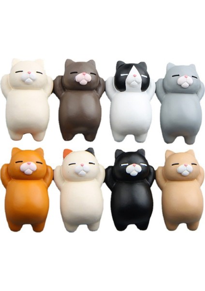 Reçine Kediler Buzdolabı Mıknatısı, Karikatür Buzdolabı Mıknatısları, 3D Yavru Kedi Buzdolabı Manyetik Etiketi, Mıknatıslar Hayvan Figürü (Yurt Dışından)