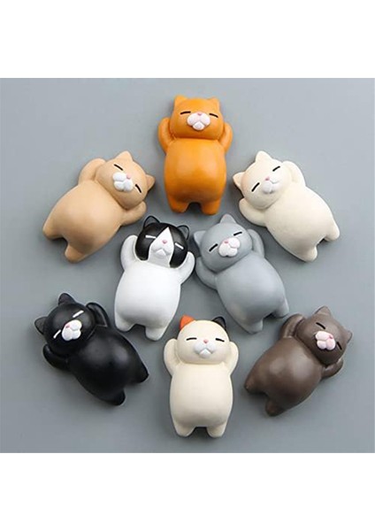 Reçine Kediler Buzdolabı Mıknatısı, Karikatür Buzdolabı Mıknatısları, 3D Yavru Kedi Buzdolabı Manyetik Etiketi, Mıknatıslar Hayvan Figürü (Yurt Dışından) modelleri