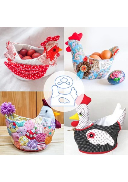 Tavuk Sepeti Şablon Seti, Civciv Depolama Sepeti Şablonu Talimatlarla Kesme Cetveli, Dıy Kapitone Dikiş El Sanatları, S (Yurt Dışından) fiyatları