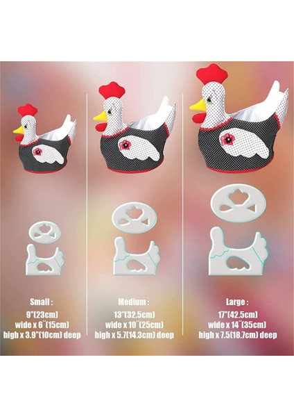 Tavuk Sepeti Şablon Seti, Civciv Depolama Sepeti Şablonu Talimatlarla Kesme Cetveli, Dıy Kapitone Dikiş El Sanatları, S (Yurt Dışından) modelleri