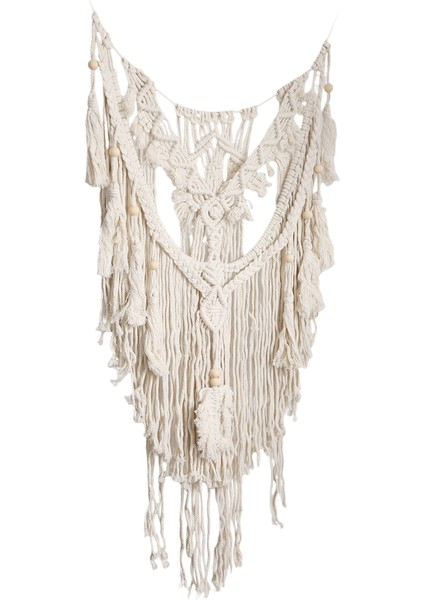 Iskandinav Bohemian Makrome Duvar Asılı Goblen El Dokuma Püskül Ev Duvar Dekoru Büyük Goblen (Yurt Dışından) fiyatları