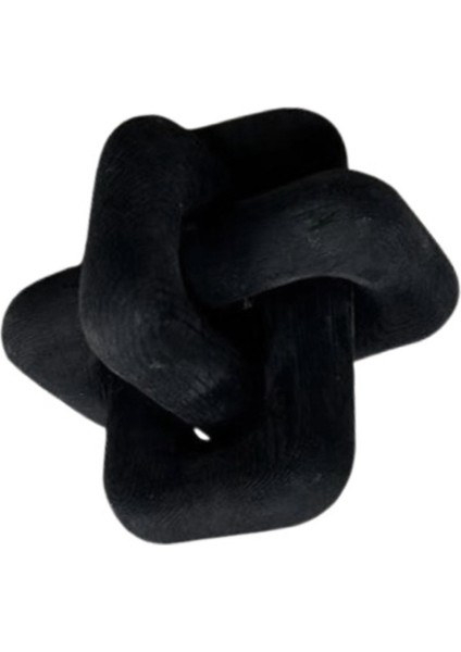 Boho Tarzı Ahşap Zincir Bağlantı Top Süsleri El Oyması 3 Bağlantı Zincir Sanat El Sanatları Masa Süsü Ev Ofis Rustik Dekor A (Yurt Dışından)