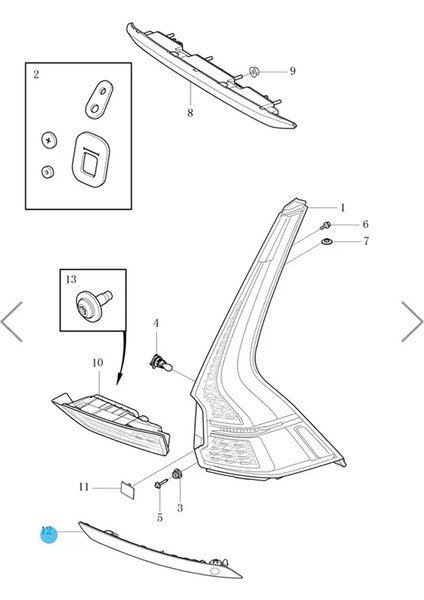 Sol Arka Tampon Reflektör Trim Lambası 31656677 Volvo XC60 2018-2023 Fren Reflektörü Uyarı Işıkları Plakası (Yurt Dışından) indirimleri