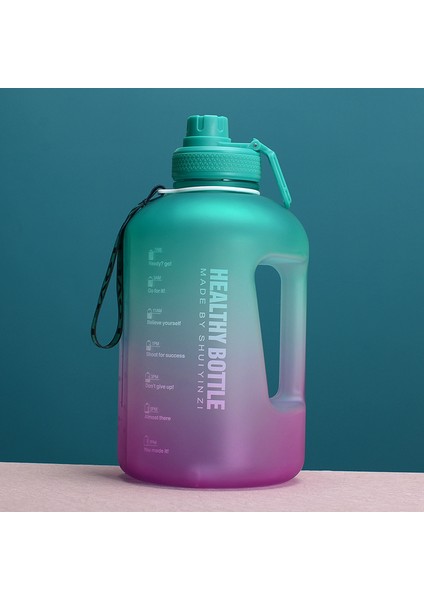 Büyük Kapasiteli Su Dakları Spor Fitness Su Şişesi Plastik Ton Ton Kova (Yurt Dışından)