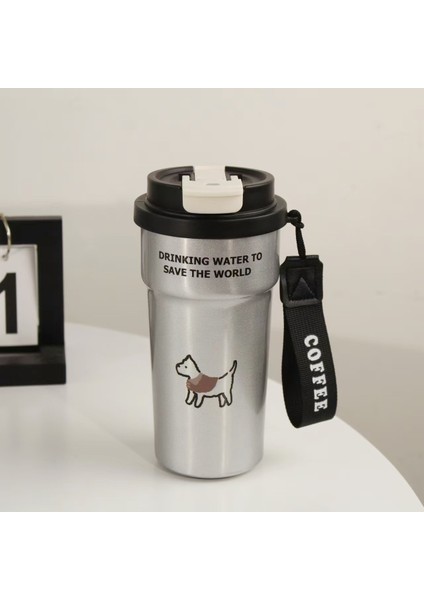 Karikatür Termal Kupa Sevimli Kahve Kupa (Yurt Dışından)