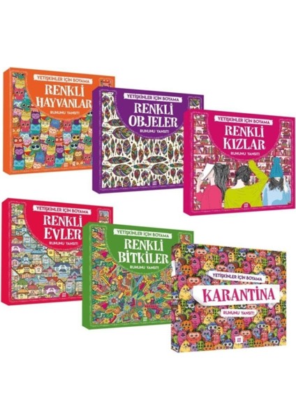 Yetişkinler İçin Boyama Mandala 6 Kitap Kolektif Yazar 360 Sayfa modelleri