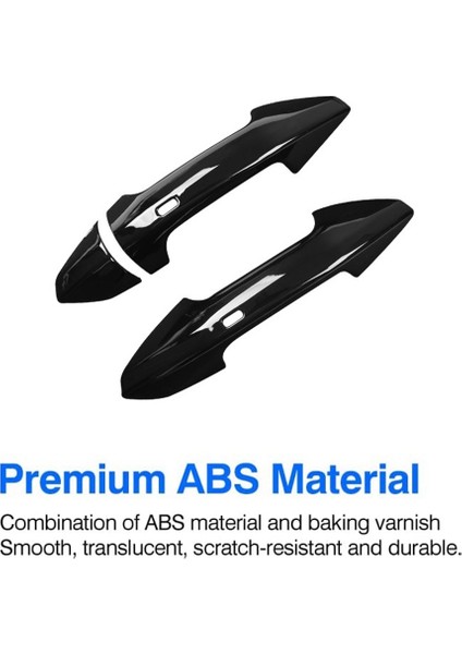 Audi A3 A3L 2021 2022 Araba Kapı Kolu Kapağı Trim Dekor Dış Aksesuarlar Akıllı Anahtar Deliği, Siyah (Yurt Dışından) fırsatları