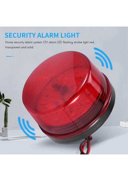 Ev Güvenlik Alarm Sistemi Için 12V Alarm LED Yanıp Sönen Strobe Işık Kırmızı (Yurt Dışından) indirimleri