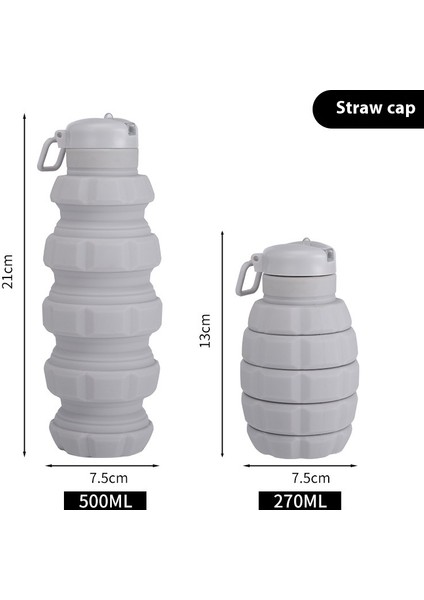 Silikon El Bombası Katlanır Su Şişesi Doğa Sporları Su Şişesi Kurı (Yurt Dışından)