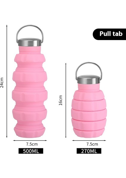 Silikon El Bombası Katlanır Su Şişesi Doğa Sporları Su Şişesi Kurı (Yurt Dışından)