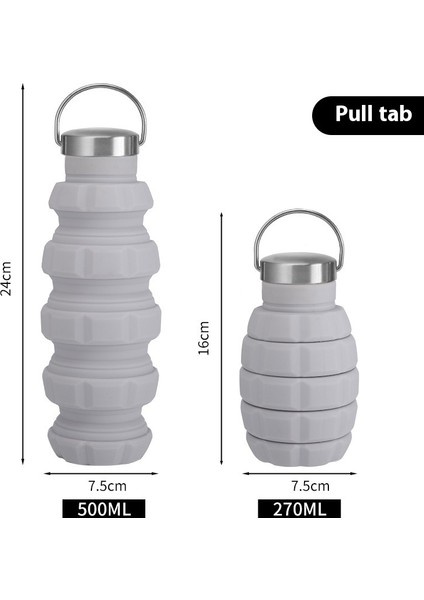 Silikon El Bombası Katlanır Su Şişesi Doğa Sporları Su Şişesi Kurı (Yurt Dışından)