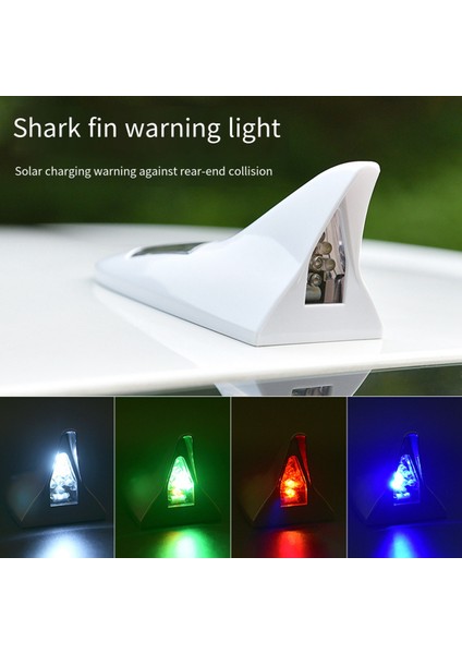 Evrensel Güneş LED Işık Araba Yüzgeç Anteni Tavan Kuyruk Modifiye Işık Kemer Anteni Sürüş Güvenlik Uyarı Işığı Siyah (Yurt Dışından) fiyatları