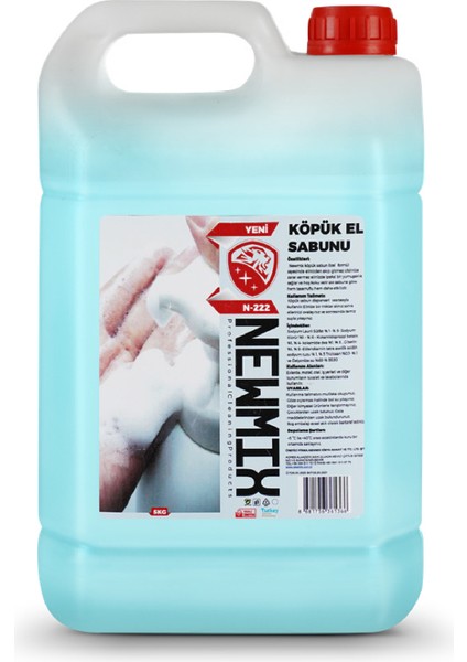 Köpük El Sabunu 5 kg Cilt Nem Dengesini Korur Hassas Ciltler İçin Uygun