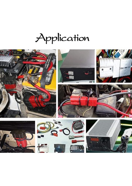 2 Adet 350A 2AWG Akü Güç Bağlantı Kablosu Hızlı Bağlantı Kesme Kiti Anderson Konnektörü Atv Vinç Gri (Yurt Dışından) fiyatları