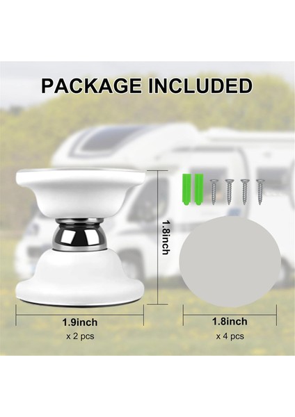 Karavan Kapı Tutucu 2'li Paket, Karavan, Römork, Kampçı, Motorlu Ev ve Kargo Römorku Için Manyetik Bagaj Kapısı Mandalı Beyaz (Yurt Dışından) indirimleri