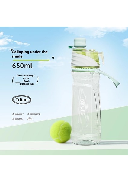 Spor Sprey Kupa Büyük Kapasiteli Öğrenci Düşürmez Kullanışlı Plastik Bardaklar (Yurt Dışından)