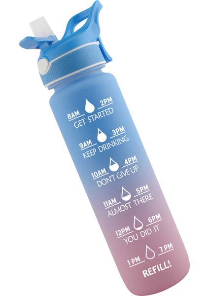 1l Sprey Uzay Kupa Doğa Sporları Plastik Su Şişesi Sprey Kur (Yurt Dışından)