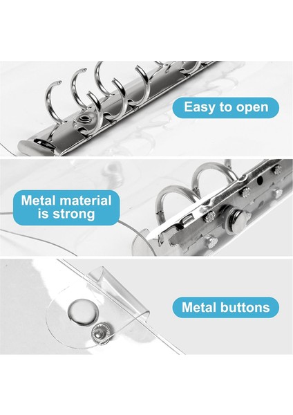 3'lü Paket A6 Şeffaf Yumuşak Pvc 6 Halkalı Klasör Kapağı Şeffaf Klasör Defter Kapağı A6 Doldurulabilir Defter Için Klasör (Yurt Dışından) modelleri