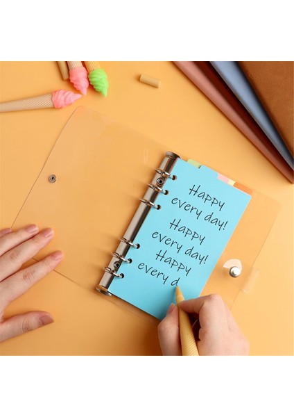 3'lü Paket A6 Şeffaf Yumuşak Pvc 6 Halkalı Klasör Kapağı Şeffaf Klasör Defter Kapağı A6 Doldurulabilir Defter Için Klasör (Yurt Dışından) indirimleri