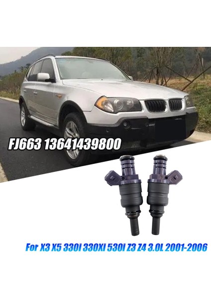 Bmw X3 X5 330I 330XI 530I Z3 Z42001-2006 3.0l 13537546244 13641427240 Için 2 Adet Yakıt Enjektör Memesi FJ663 13641439800 (Yurt Dışından) fiyatları