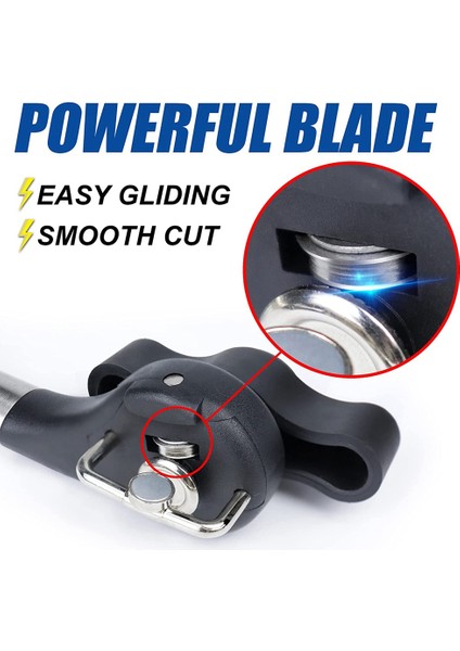 Manuel Kesme Konserve Açacağı, Elde Taşınabilir Pürüzsüz Kenarlı Konserve Açacağı, Gıda Sınıfı Kesme Konserve Açacağı, Mutfak ve Restoran Siyah (Yurt Dışından) indirimleri