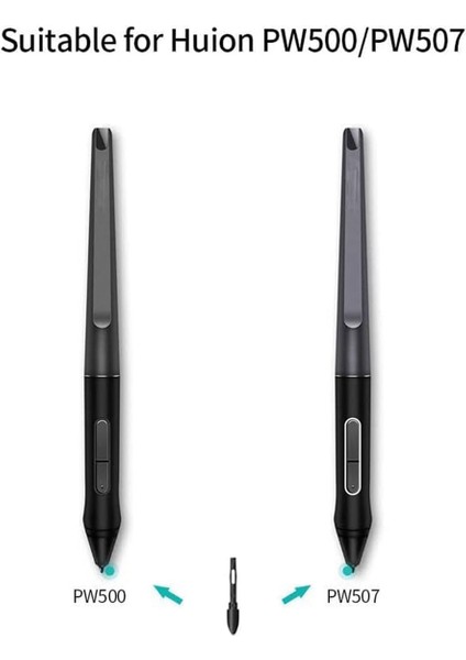 Huıon PN05 Stylus Kalem Ucu Için 10 Adet Yedek Kalem Ucu PW500 PW507 Q620M HS611 Kamvas Pro 16/12/13 Kamvas 20 (Yurt Dışından) modelleri