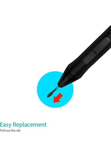 Huıon PN05 Stylus Kalem Ucu Için 10 Adet Yedek Kalem Ucu PW500 PW507 Q620M HS611 Kamvas Pro 16/12/13 Kamvas 20 (Yurt Dışından) fırsatları