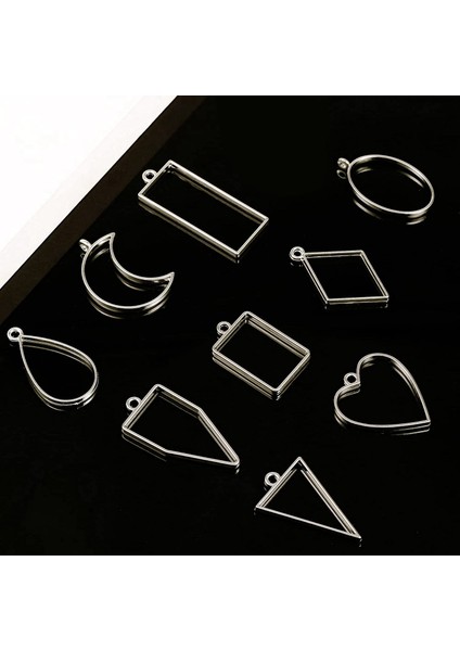 Reçine Preslenmiş Çerçeve Takıları, Küpeler ve Kolyeler Yapımı Için 80 Adet Çeşitli Açık Metal Çerçeve (Altın ve Gümüş) (Yurt Dışından) indirimleri