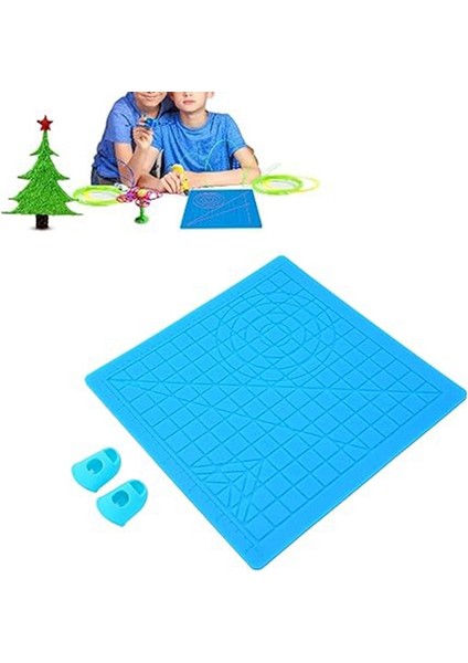 3D Baskı Kalem Silikon Tasarım Matı, Katlanabilir 3D Kalem Matı Profesyonel Esnek Temel Şablonlar Parmak Kapakları (Yurt Dışından) modelleri