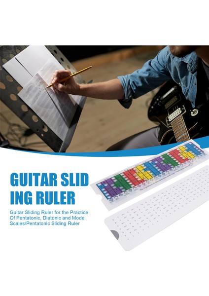 Pentatonik, Diatonik ve Mod Gamlarının Pratiği Için Gitar Kayar Cetveli/pentatonik Kayar Cetvel (Yurt Dışından) fırsatları