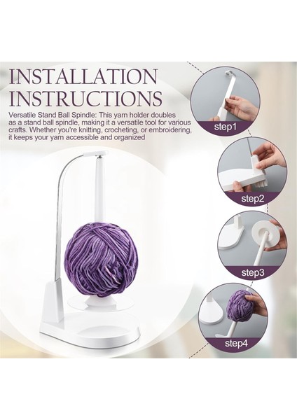 Örgü ve Tığ Işi Için Manyetik Sarkaç Iplik Tutucu Seti Iplik Besleyici Tutucu Yün Cini Iplik Tutucu Dağıtıcı (Yurt Dışından) modelleri