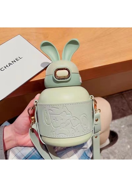 Çocuk Yalıtımlı Dak Saman Dak Sevimli Tavşan Kulakları Öğrenci Su Dağı Büyük Kapasite (Yurt Dışından)