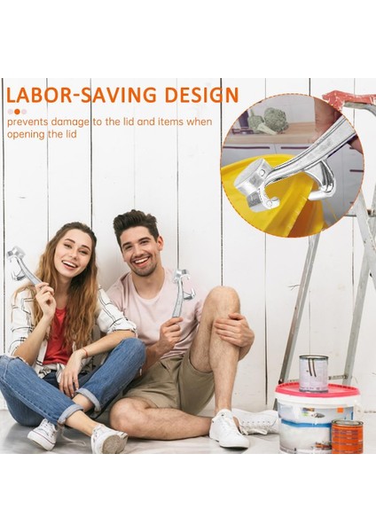 Adet Alüminyum Alaşımlı Kova Açacağı, 5 Galonluk Kova Açacağı Kılavuzu, Metal Konserve Açacağı Kova Kapağı Anahtarı Kapak Sökme Aracı (Yurt Dışından) indirimleri