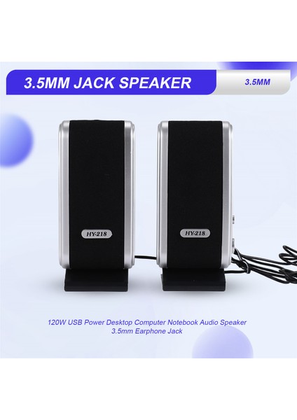 Yeni 120W USB Güç Masaüstü Bilgisayar Dizüstü Bilgisayar Ses Hoparlörü 3,5 mm Kulaklık Girişi (Yurt Dışından) fırsatları