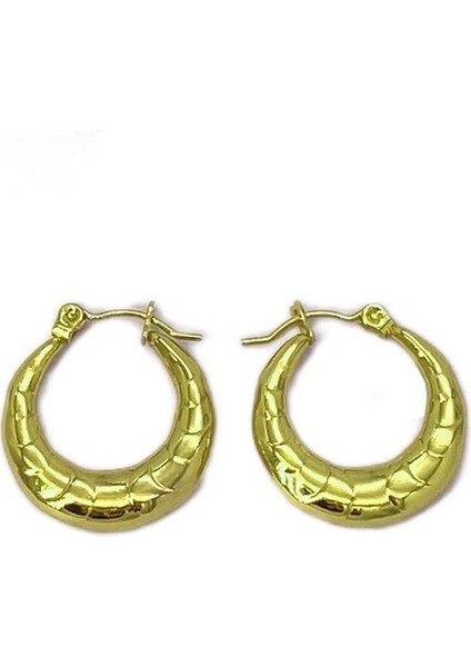 09 Fransız Vintage Paslanmaz Çelik Kadın Küpe Modeli (Yurt Dışından)