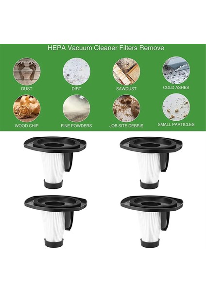 Moosoo LT450 Vakum Ev Aletleri Elektrikli Süpürge Aksesuarları Için 4 Adet Filtre (Yurt Dışından) fiyatları