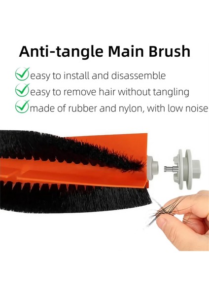 Dreame D9 / L10 Pro Robot Süpürgeler Için Aksesuar Seti Aksesuar Ana Yan Fırça Hepa Filtreleri Yedek Parçalar (Yurt Dışından) modelleri