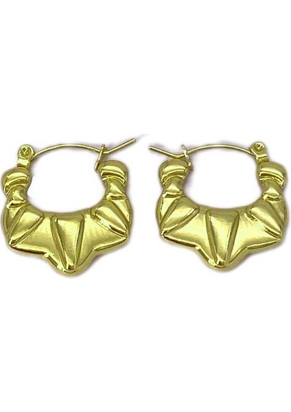 01 Fransız Vintage Paslanmaz Çelik Kadın Küpe Modeli (Yurt Dışından)