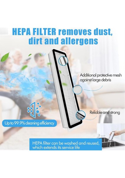 Dreame D9 D9 Max D9 Pro L10 L10 Pro Elektrikli Süpürge Ana Yan Fırça Hepa Filtreler Paspas Bezi Aksesuar Seti (Yurt Dışından) fırsatları