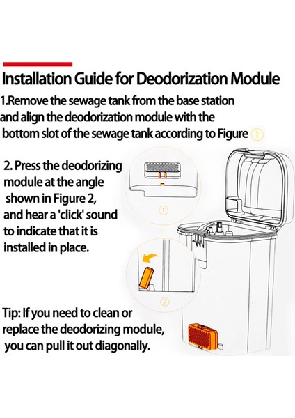 Dreame X40/X40PRO/X40PRO PLUS/X40PRO Ultra Vakum Parçaları Için Kanalizasyon Tankı Iyonik Koku Giderme+Temizleme Sıvısı Modülü (Yurt Dışından) modelleri