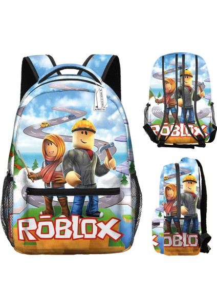 Roblox Desenli Öğrenci Sırt Çantası (Yurt Dışından)