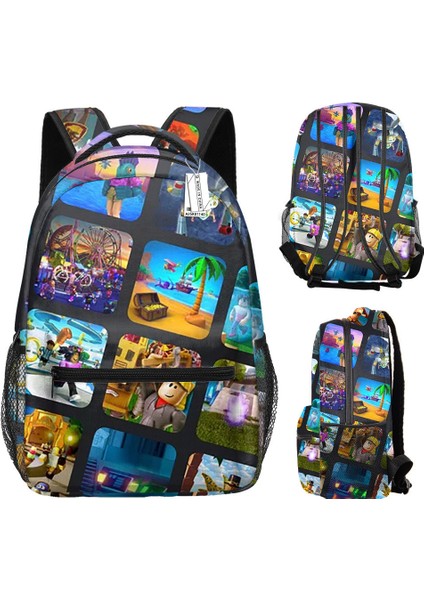Roblox Desenli Öğrenci Sırt Çantası (Yurt Dışından)