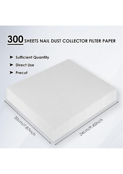 300 Yaprak Tırnak Toz Toplayıcı Filtre Kağıdı: Çoğu Tırnak Toz Fanı Çıkarma Makinesi Için Tek Kullanımlık Toz Vakum Filtresi (Yurt Dışından) modelleri