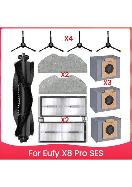 Eufy X8 Pro Ses Self-Empty Station Robot Süpürge Aksesuarları Kiti Için Yedek Parçalar (Yurt Dışından)