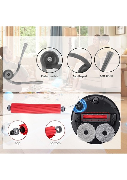 Roborock Qv 35A 35S Robot Süpürge, Ana Fırça Silindiri, Hepa Filtreleri ile Uyumlu Aksesuar Yedek Takımı (Yurt Dışından) modelleri