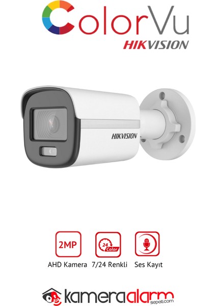 Hıkvısıon 8 Kameralı, Gece Gündüz Renkli Görüşlü, Ses Kayıtlı Ahd Güvenlik Kamerası fiyatları