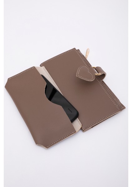 Vizon SHK65 Yumuşak Suni Deri Kalpli Çıtçıtlı Telefon Bozuk ve Kağıt Para Bölmeli Kartlıklı Cüzdan modelleri