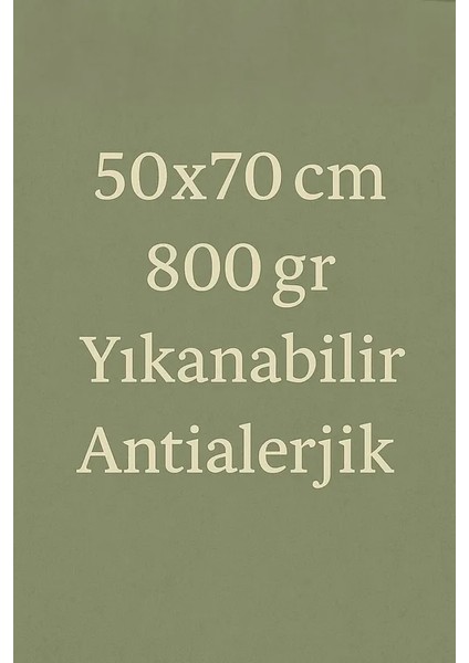 5'li Bamboo Gri Serisi Yastık Seti | 50X70 cm | Antialerjik Silikon Elyaf | Yıkanabilir 800 gr modelleri